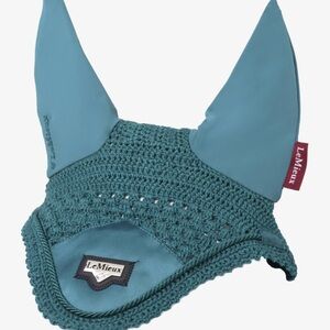 LeMieux Loire Horse Ear Bonnet Sage Equestrian Hunter Jumper Riding Size Large